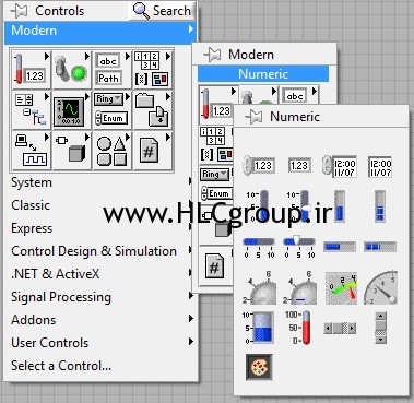 آموزش Labview Front Panel